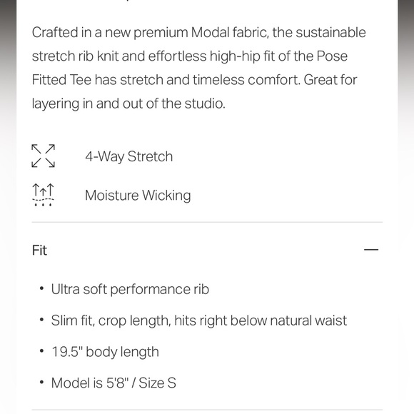 Vuori Performance Pose Fitted Tee Short Sleeve Shirt In Hazelnut Brown Women’s L - Picture 9 of 10